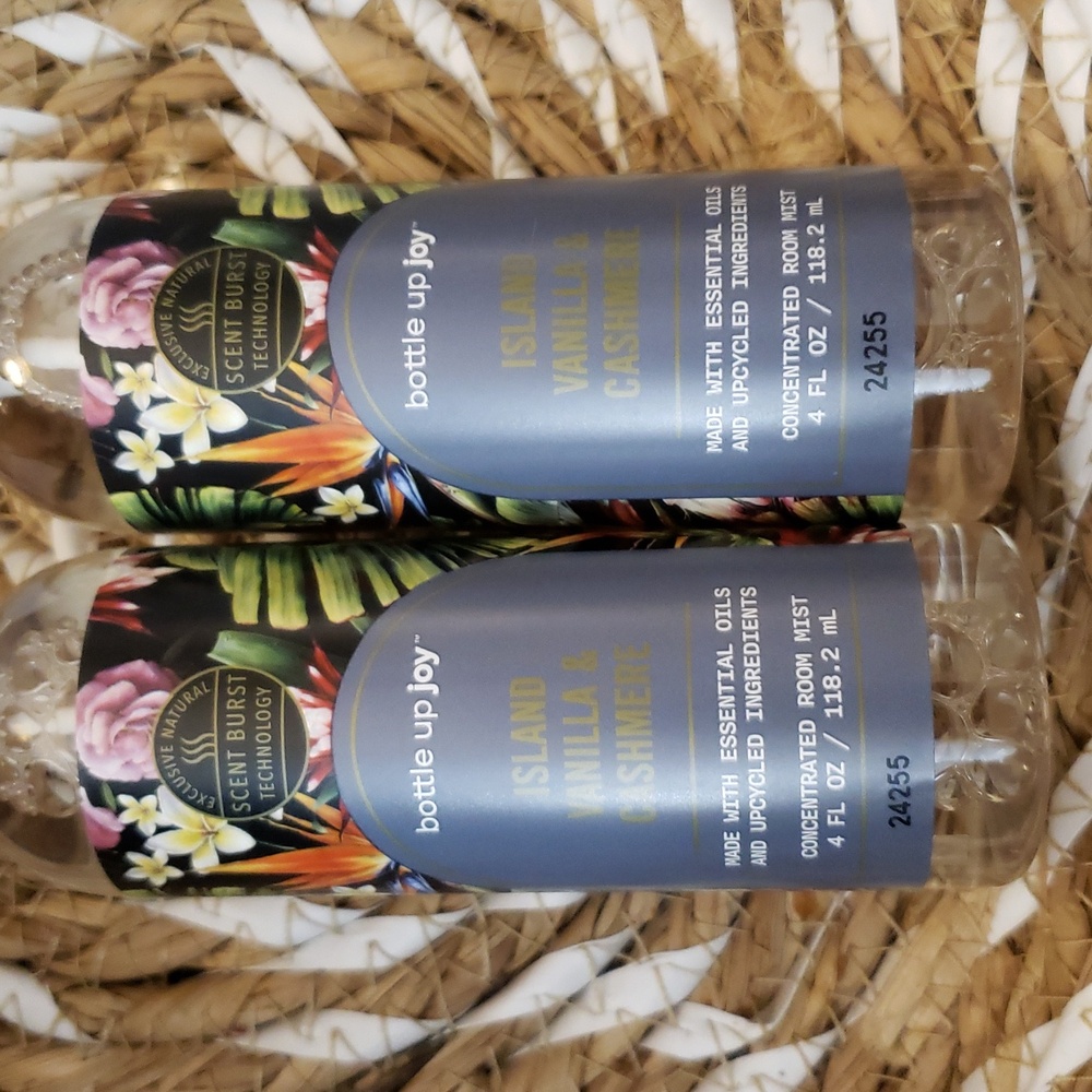 bottle up Joy Island Vanilla & Cashmere Concentrated Room Mist. Each 4 oz. - Picture 3 of 3